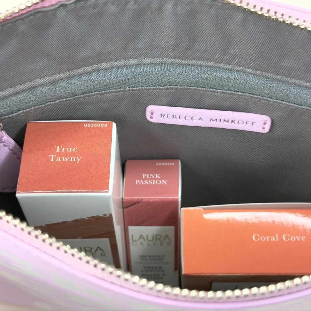 BRAND NEW BUNDLE Laura Geller Makeup Collection Plus Rebecca Minkoff Pink Clutch